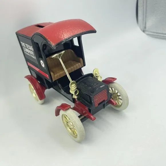 Vintage Texaco #1 Ertl 1905 Ford Model T Van Truck Bank The Texas Company - Picture 7 of 16